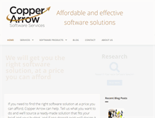 Tablet Screenshot of copper-arrow.com